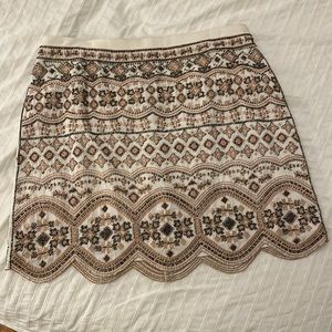 Club Monaco (but no tag) beaded miniskirt